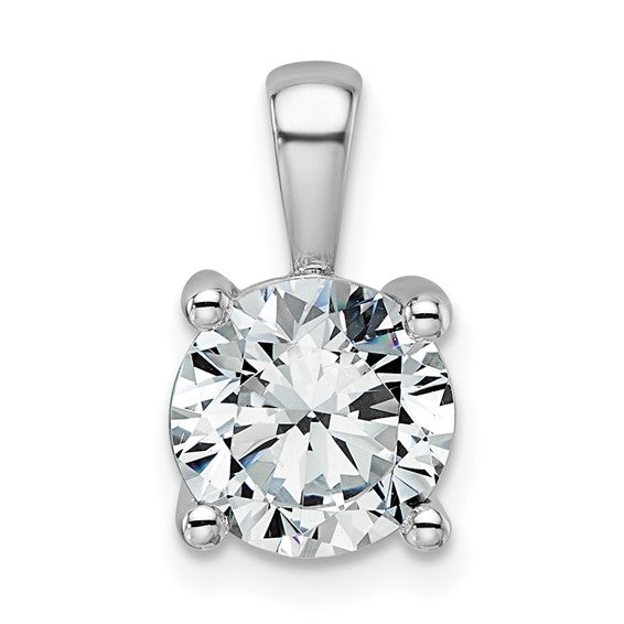 Stunning 2ct Diamond Pendant - 14kt White Gold